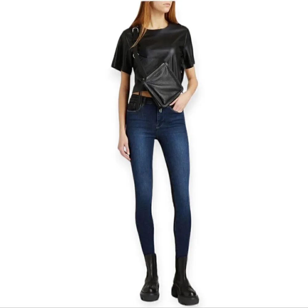 Frame Le One skinny dual tone jeans , size 2
